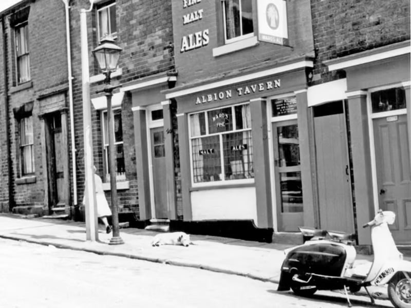 The Albion Tavern, on Verdon Street, Pitsmoor, Sheffield, in June 1965. Mary Leach suggested it should have been included in the list of the roughest pubs from years gone by.