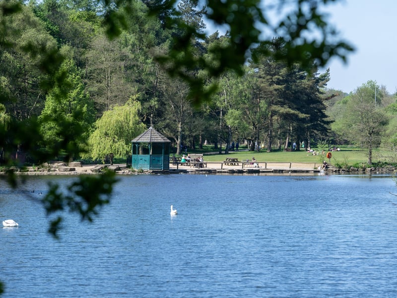 People in the city made the most of the glorious weather by heading to Golden Acre Park.