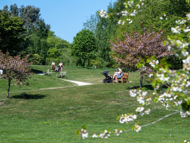 While the Met Office had initially predicted highs of 26C, the warm weather saw many soaking up the summery vibes.
