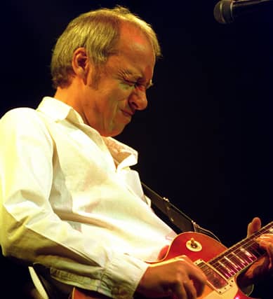 Mark Knopfler on stage at the Leeds Town & Country Club.