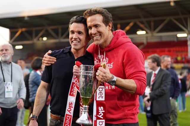 Rob McElhenney and Ryan Reynolds, co-owners of Wrexham AFC, have launched an ambitious project. Pic: Kya Banasko/Getty Images