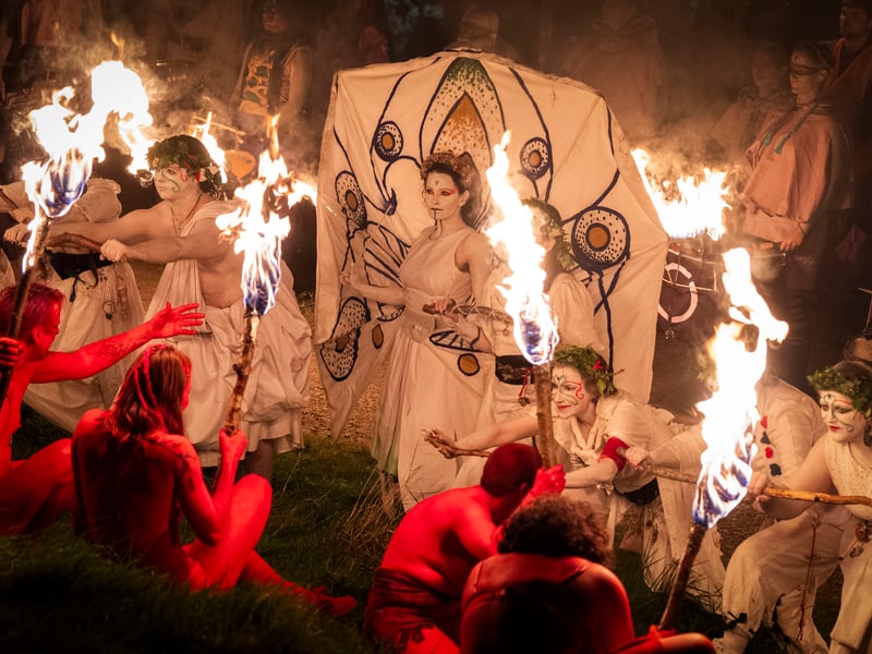 Performers at Beltane.