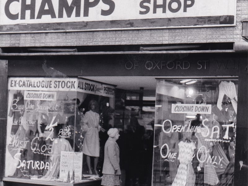 Champs ex-catalogue shop was holding a closing down sale in January 1984.
