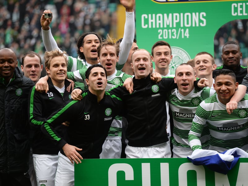 With Rangers out of the picture following their demotion, Neil Lennon's Celtic continued to rack up the trophies. Losing just once league game all season, Celtic finish the season on 99 points and a +77 goal difference, 29 points ahead of Motherwell in second.