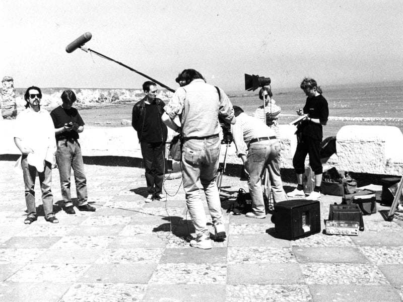 Dave Stewart, from the Eurythmics , was filming at Marsden Grotto in May 1990.
