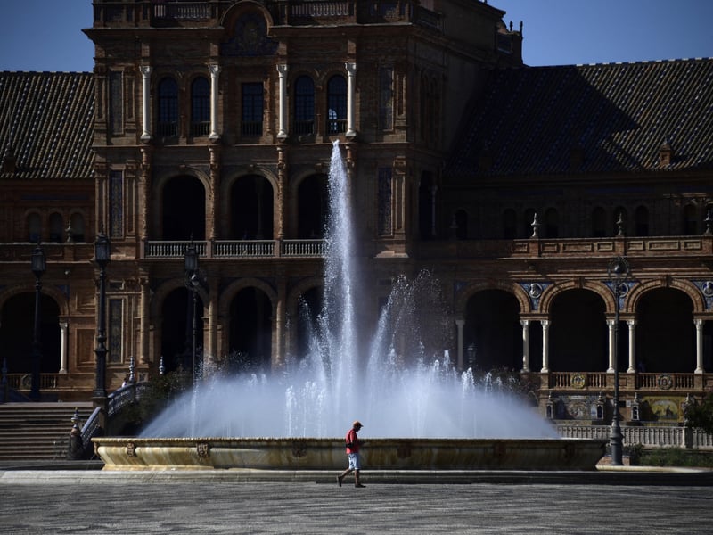 The stunning architecture of the Plaza de España in Seville stood in for a plaza on the planet Naboo in Attack of the Clones, its grand semi-circular design providing a memorable backdrop.