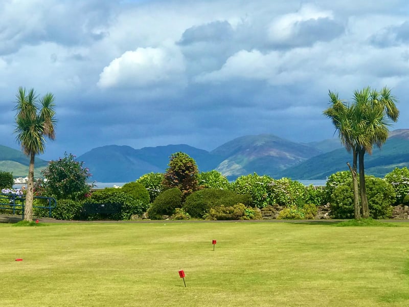 The putting green at Rothsay.