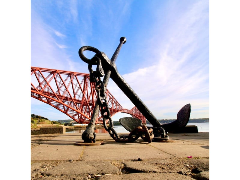 Looking over the Forth Bridge from North Queensferry.