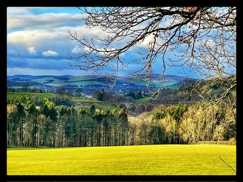 The Melrose countryside.