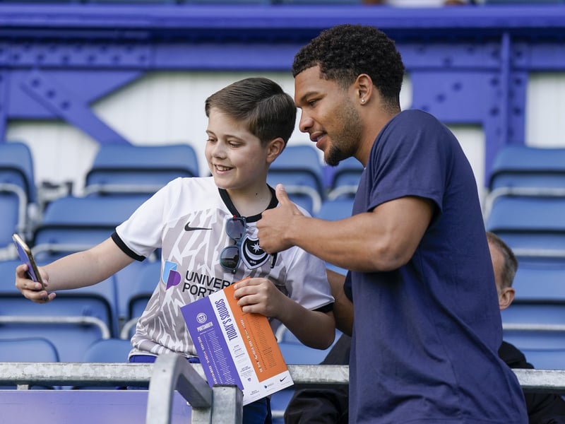Ibane Bowatt makes this young fan's day.