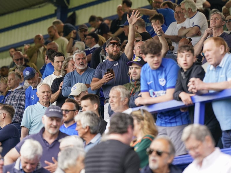 There was a relaxed feeling in the home section ahead of kick-off.