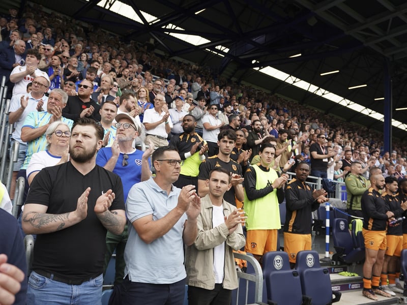 A view of the South Stand before kick-off.