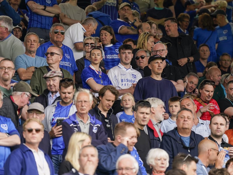 20.420 fans were inside Fratton Park for the final game of the season.
