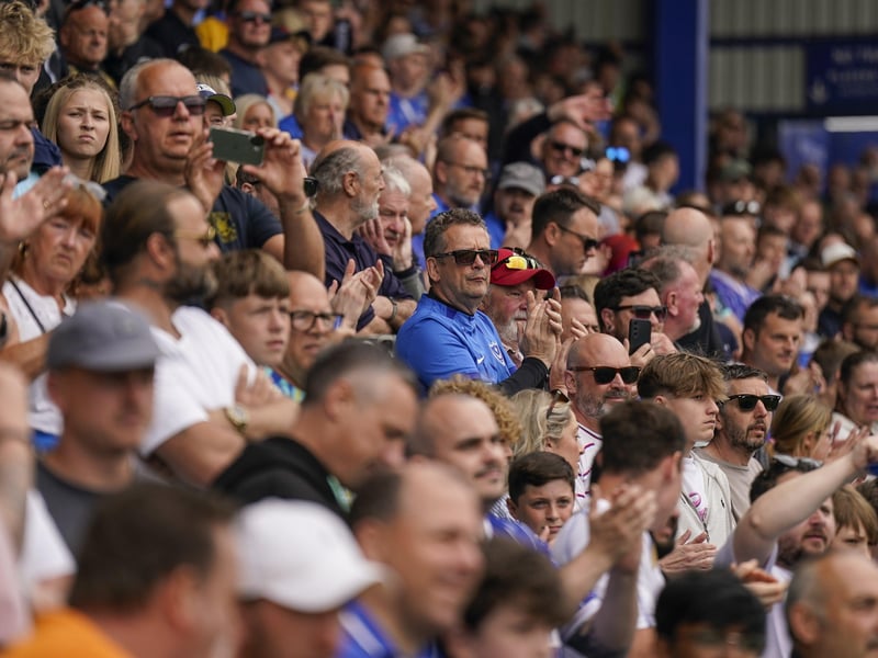 Fratton Park was sold out for the final game of the season v Hull.