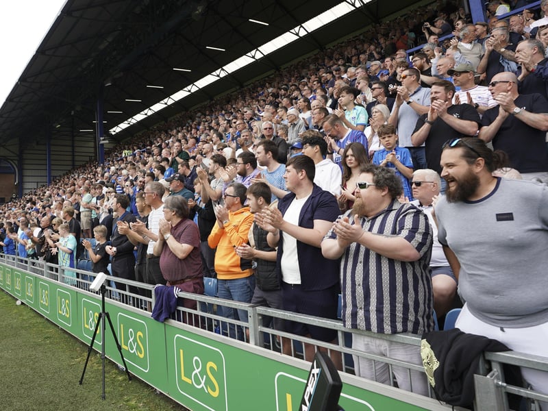 20.420 fans were inside Fratton Park for the final game of the season.