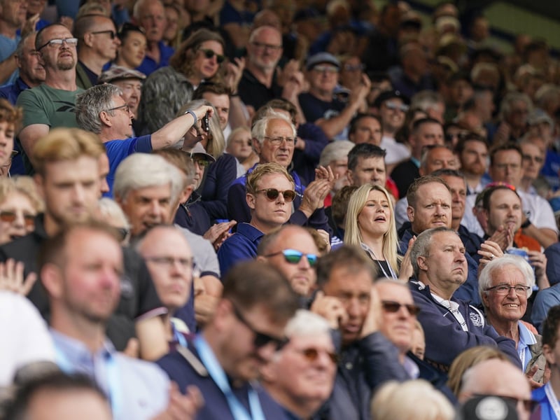 20.420 fans were inside Fratton Park for the final game of the season.