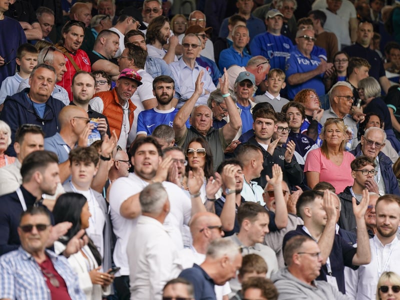 20.420 fans were inside Fratton Park for the final game of the season.
