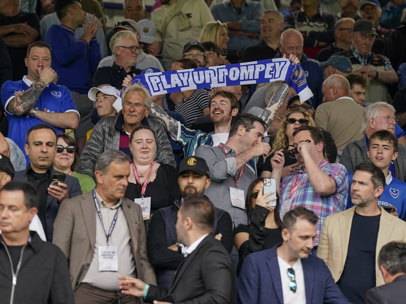 The Fratton faithful went into the game knowing survival was already secured.
