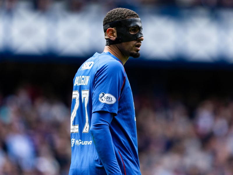 Came close with a header that cracked the bar early on. One of Rangers' better defenders. 7