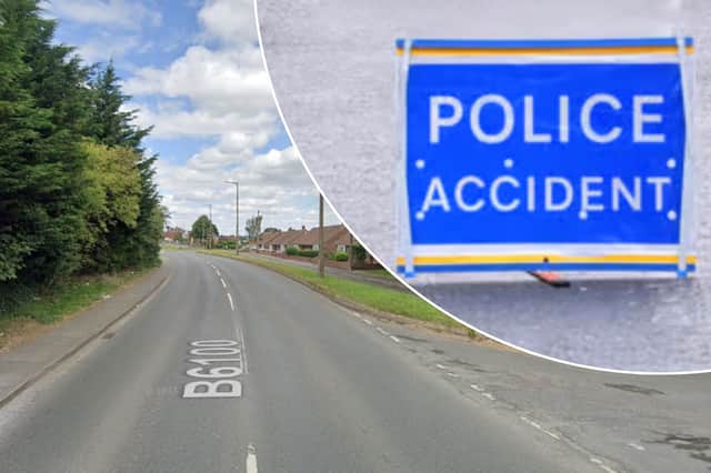 The collision took place in Hunningley Lane in Barnsley earlier today (Sunday, May 4, 2025)