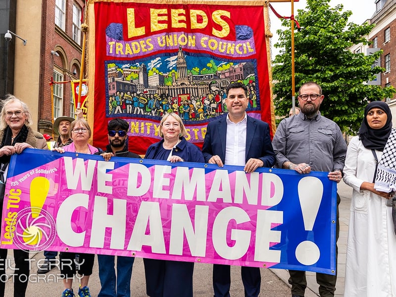 Around 1,000 people turned out for the march, including MPs.