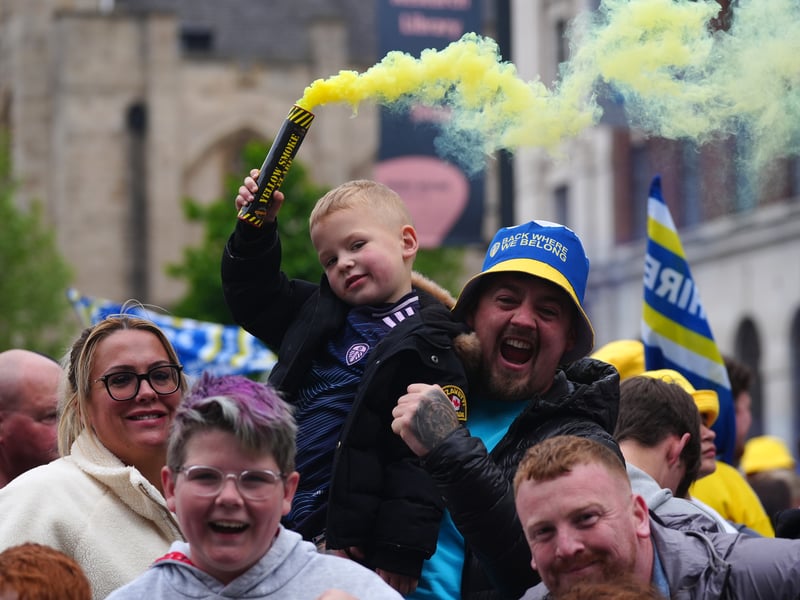 Leeds United parade