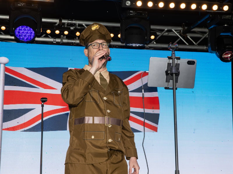 Hundreds of people turned out to celebrate VE Day on Hayling Seafront over the weekend.

Pictured - Performers sang to the crowds

Picture: Alex Shute