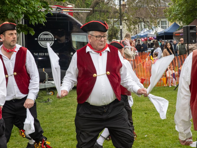 Thousands of people descended to St Marys Church on Bank Holiday Monday for its VE Day celebrations. 

Pictured:  Victory Morris

Pictures: Alex Shute