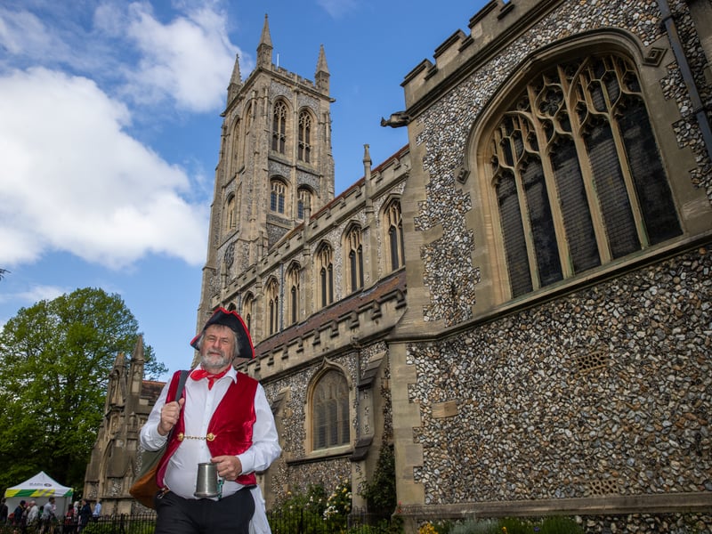 Thousands of people descended to St Marys Church on Bank Holiday Monday for its VE Day celebrations. 

Pictured: Michael Laishley from Victory Morris

Pictures: Alex Shute