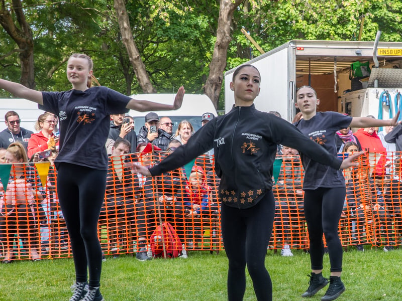 Thousands of people descended to St Marys Church on Bank Holiday Monday for its VE Day celebrations. 

Pictured: Surrender Dance Academy

Pictures: Alex Shute