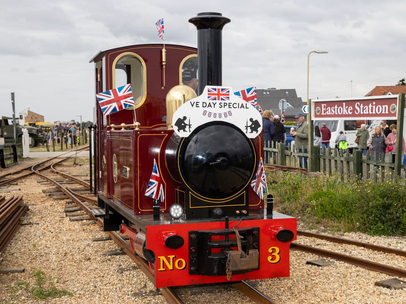 Hundreds of people turned out to celebrate VE Day on Hayling Seafront over the weekend.

Pictured - The Hayling railway was ready to transport poassengers

Picture: Alex Shute