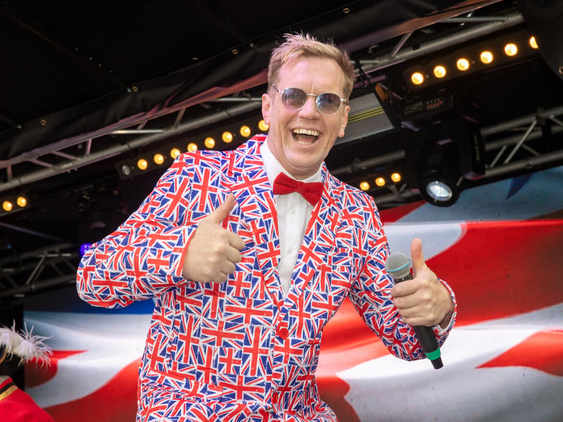 Hundreds of people turned out to celebrate VE Day on Hayling Seafront over the weekend.

Pictured - Stage host 

Picture: Alex Shute