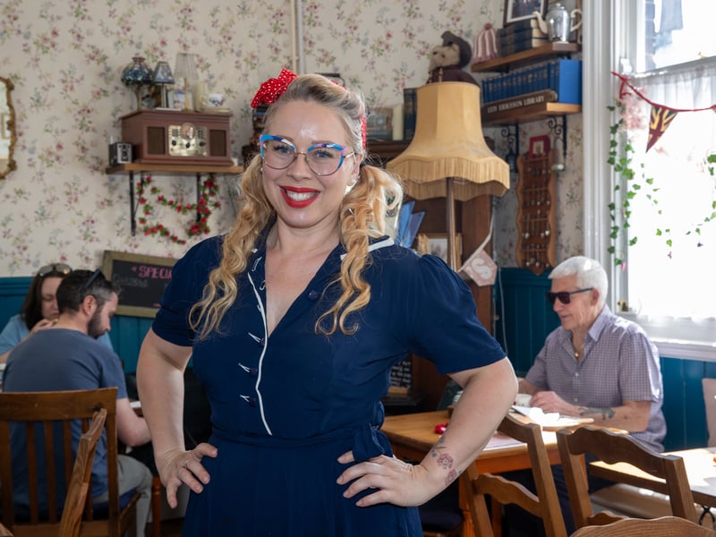 Queenie's Vintage Tearoom at Emsworth train station has celebrated its 3rd birthday. 

Pictured: Owner, Queenie Butler-Hoskins 

Picture: Alex Shute