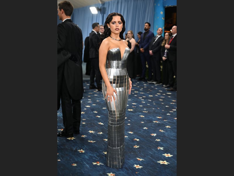 American actress Jenna Ortega at the 2025 Met Gala.