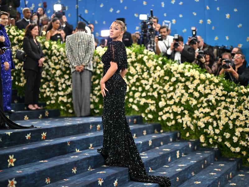 US actress Sydney Sweeney arrives for the 2025 Met Gala at the Metropolitan Museum of Art