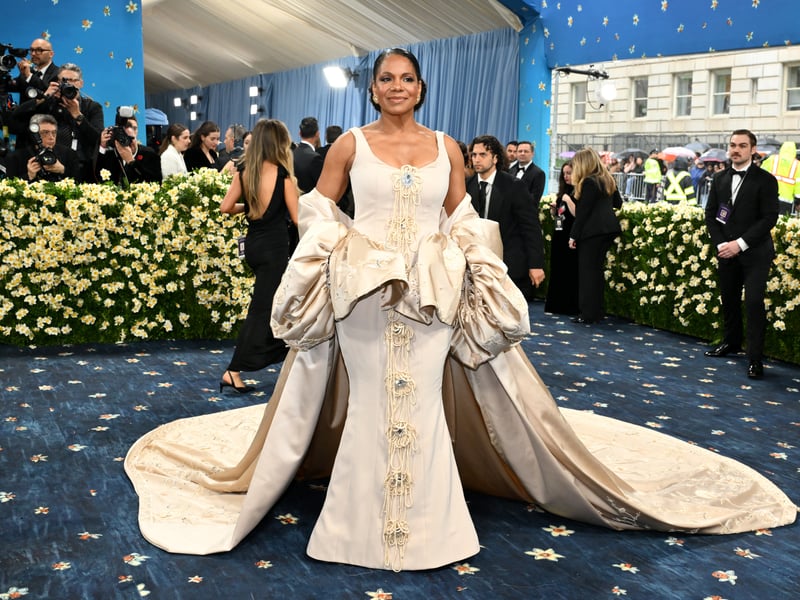 US actress and singer Audra McDonald arrives for the 2025 Met Gala at the Metropolitan Museum of Art