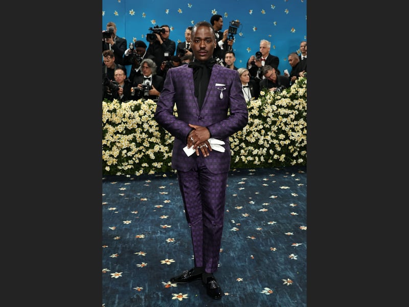Scottish-Rwandan actor Ncuti Gatwa attending the 2025 Met Gala