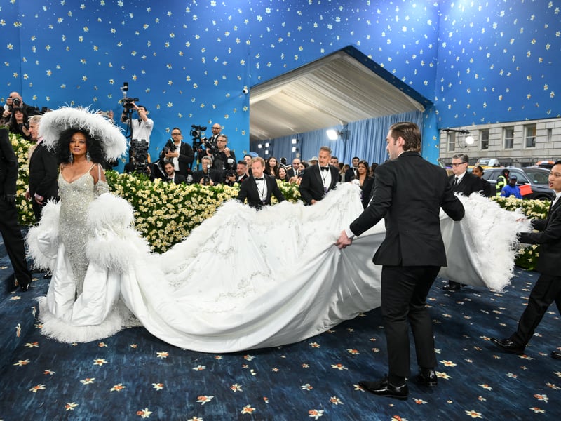 US singer Diana Ross and her grandson US actor Evan Ross