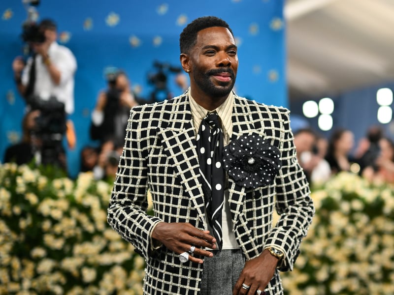 US actor Colman Domingo arrives for the 2025 Met Gala