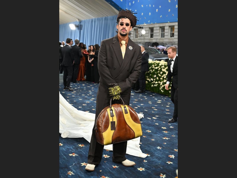 Puerto Rican rapper and singer Bad Bunny at the 2025 Met Gala.
