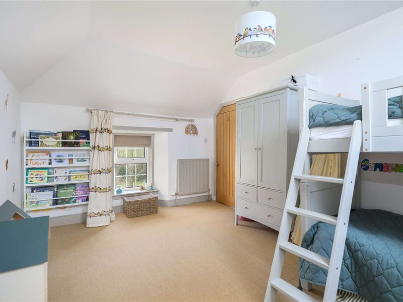One of the spacious bedrooms.