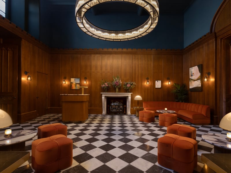 The grand new reception area.