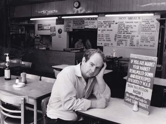 August 1985 and Frank Smith contemplates the closure of his cafe on George Street. It had served shoppers and market traders for more than 60 years and was one of the oldest in the city.