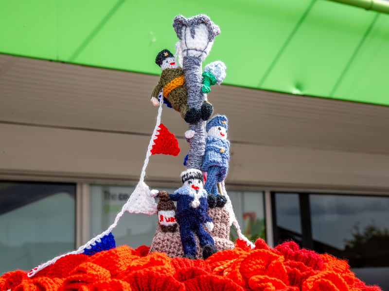 A fantastic post box topper has appeared on Gudge Heath Lane, Fareham, celebrating VE Day 80.

Pictured - VE Day 80 post box topper on Gudge Heath Lane

Picture: Alex Shute