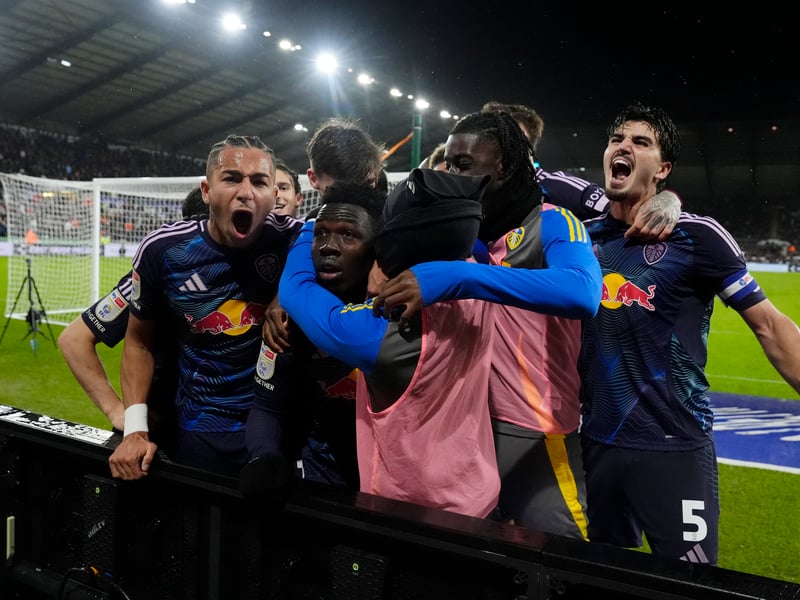 A crazy seven-goal thriller, but one that Leeds took all three points from as Willy Gnonto, above, bagged a 91st-minute winner, just after Swansea appeared to have salvaged a draw.