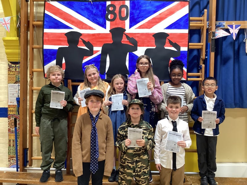 Year 4 students at Craneswater Junior School have put on a special assembly for parents and carers this week commemorating the events that unravelled 80 years ago. 

Pictured: Year 4 students 
