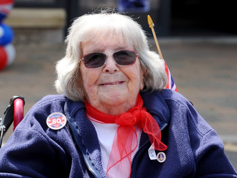Admiral Jellicoe House in Southsea, run by Royal Naval Benevolent Trust, has held a VE Day celebration.

Pictured is: Daphne Thompson (94) who was 15 on VE Day

Picture: Sarah Standing (080525-6294)