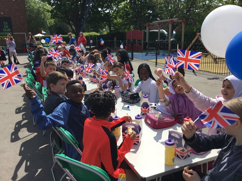 Ark Ayrton Primary Academy has celebrated VE Day with an afternoon tea-style lunch on the playground. During the day pupils also had a special VE Day assembly. 