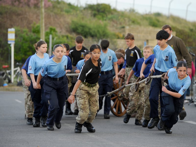VE Day 80th anniversary commemorations took place at The Ferryboat Inn, Hayling Island. 

Pictured: Field gun run by the naval cadets

Picture: Sarah Standing (080525-6361) 