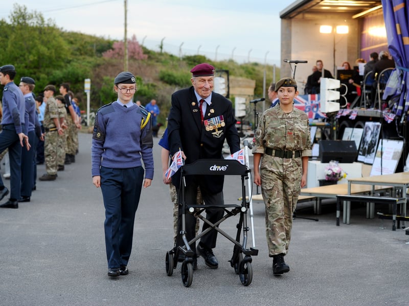 VE Day 80th anniversary commemorations took place at The Ferryboat Inn, Hayling Island. 

Pictured:  John Newman, 25 years in the 1st Battalion Parachute Regiment
Picture: Sarah Standing (080525-6361) 